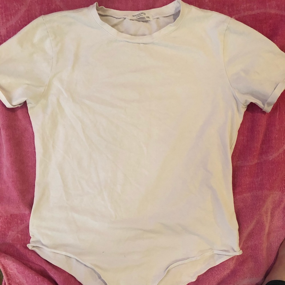 Mangopop white bodysuit